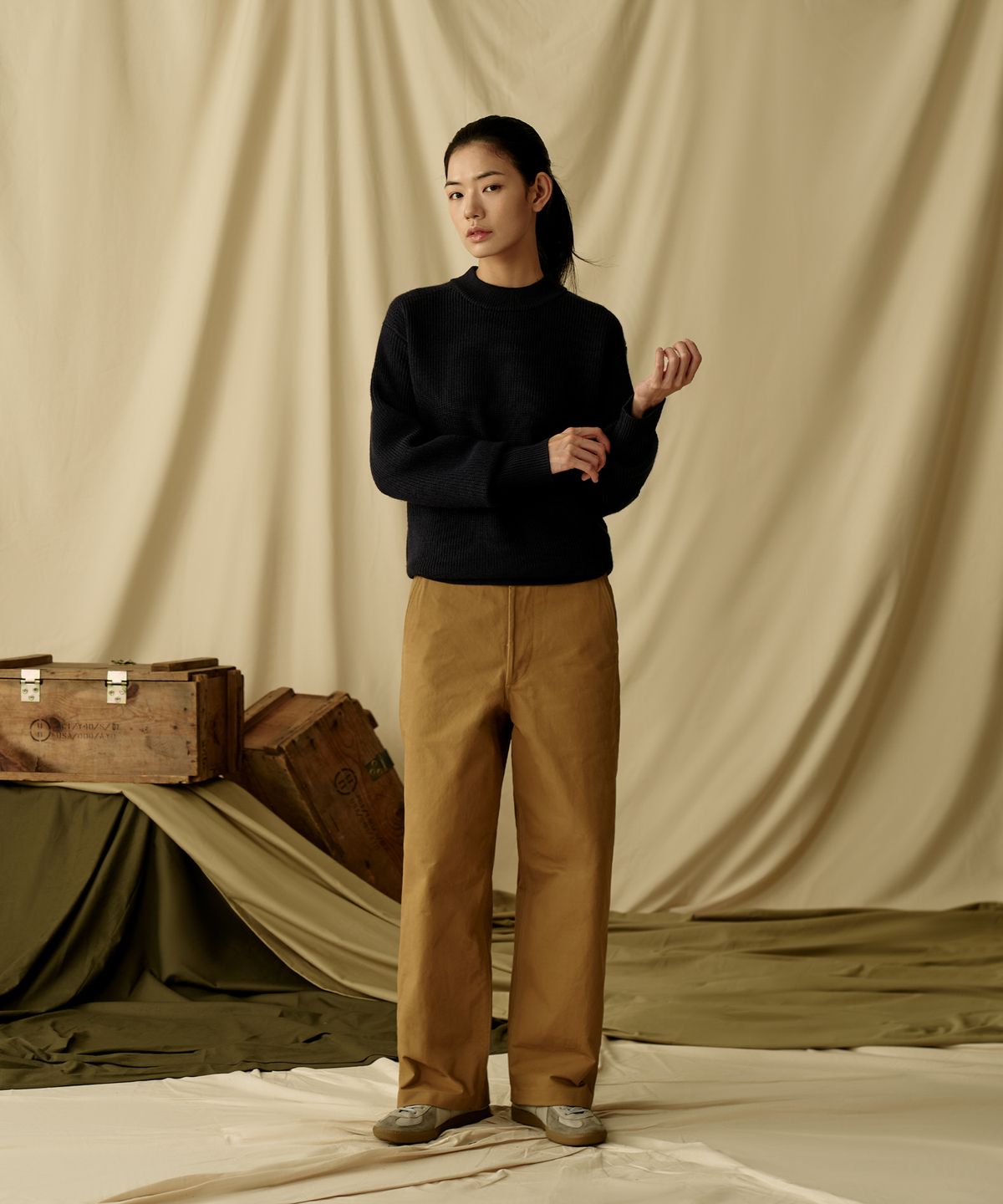 브론슨(BRONSON) USMC Officer Trousers Khaki
