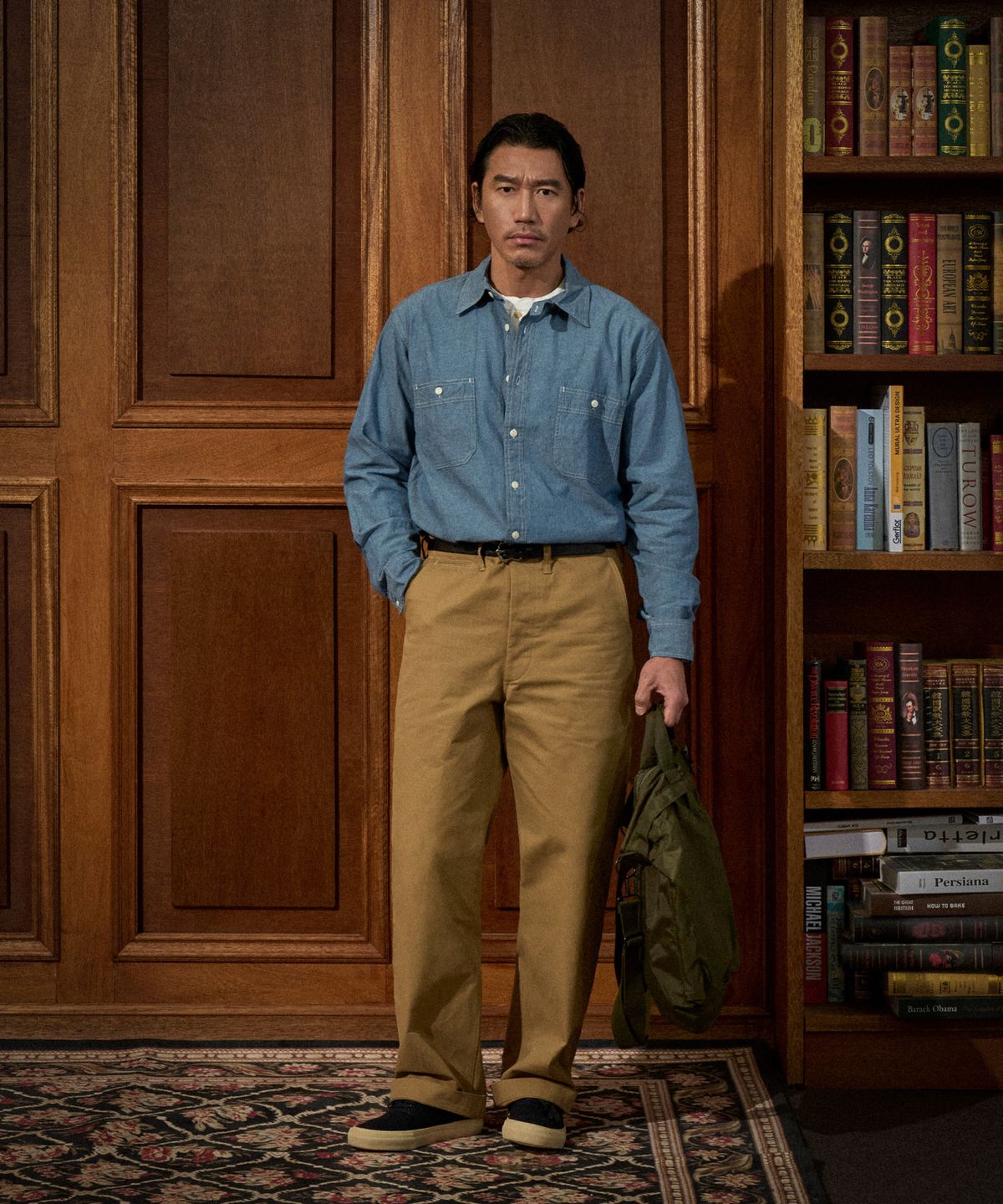 브론슨(BRONSON) USMC Officer Trousers Olive
