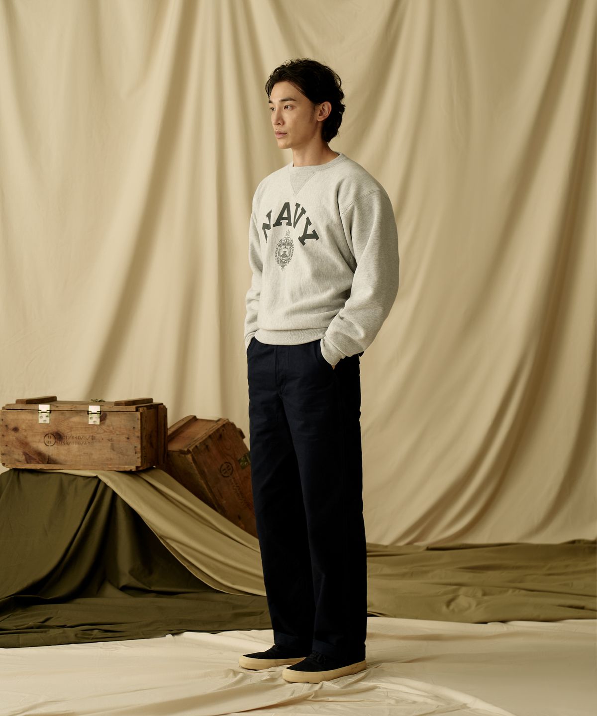 브론슨(BRONSON) USMC Officer Trousers Olive