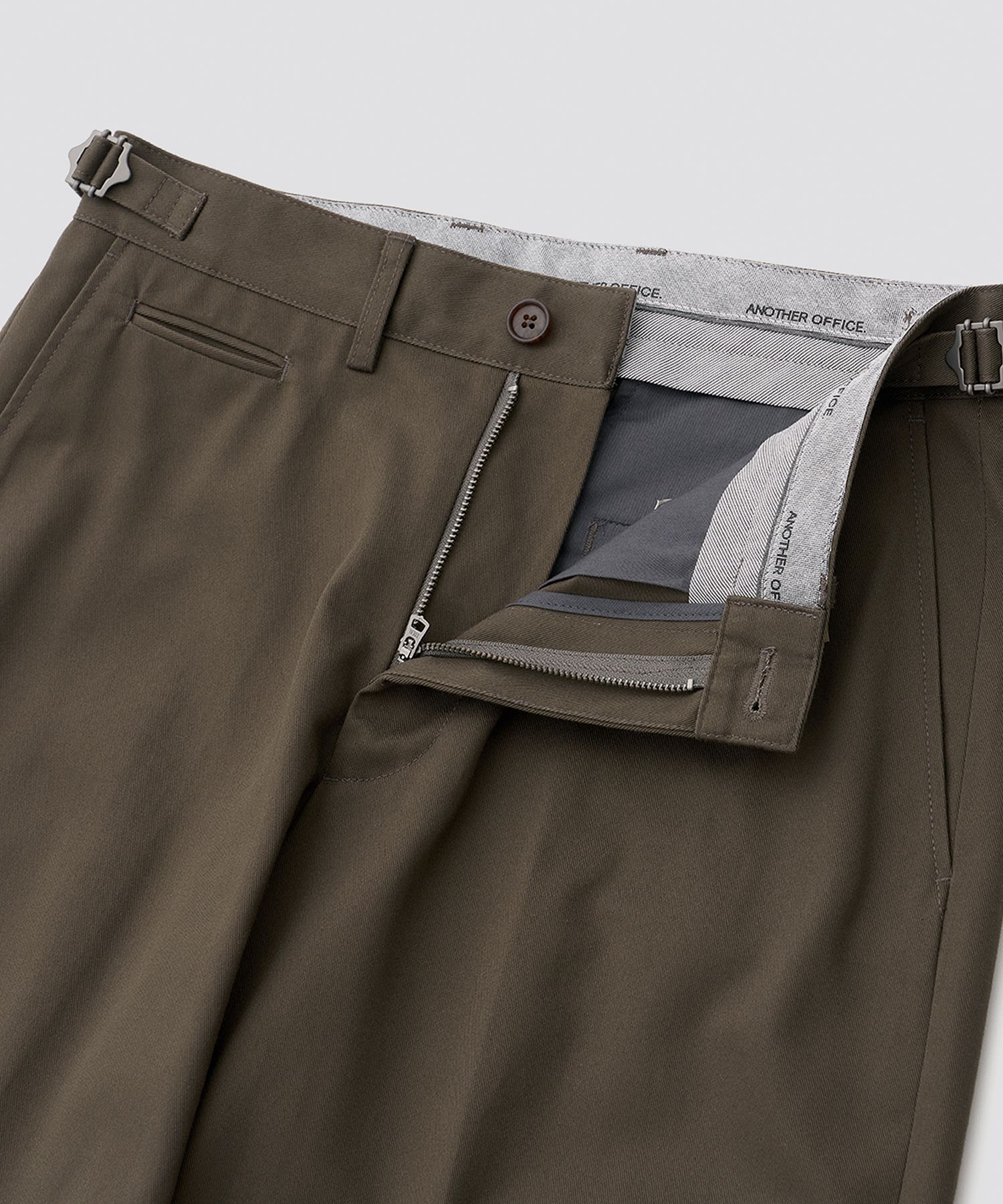 MUSINSA | ANOTHER OFFICE M-41 Wide Chino Pants (Taupe-Gray)
