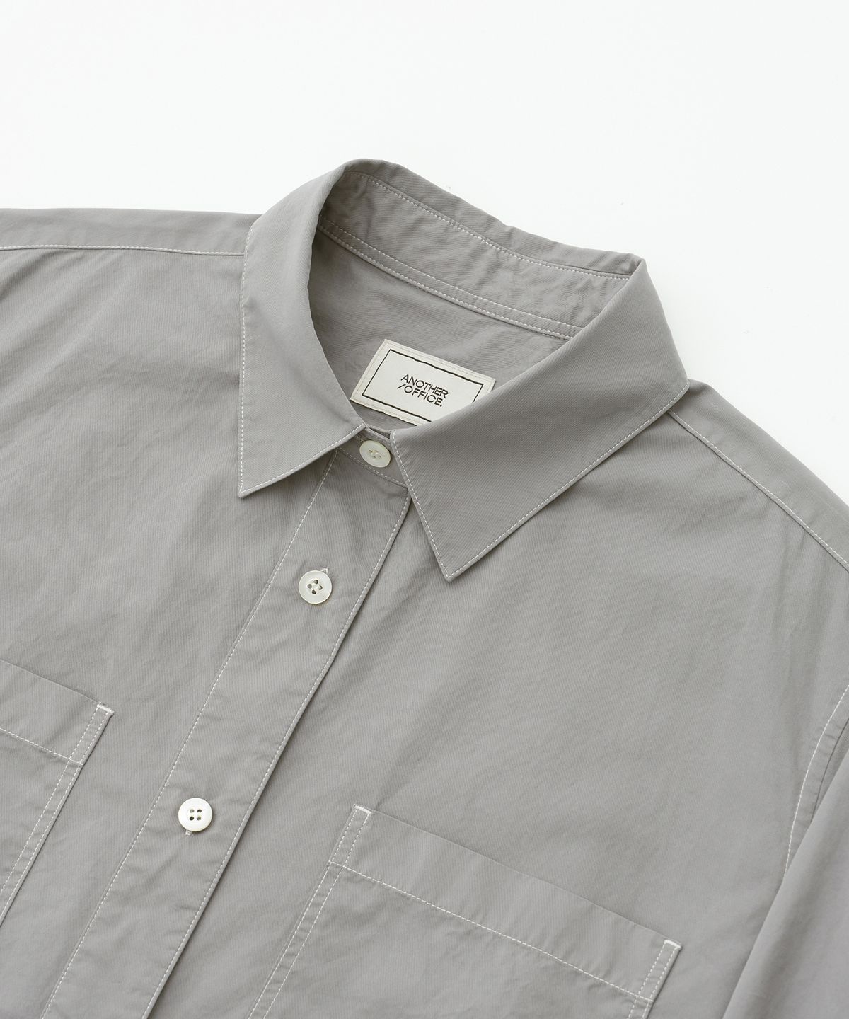 어나더오피스 우먼(ANOTHER OFFICE WOMEN) Women Volume Garment Shirt (Concrete)