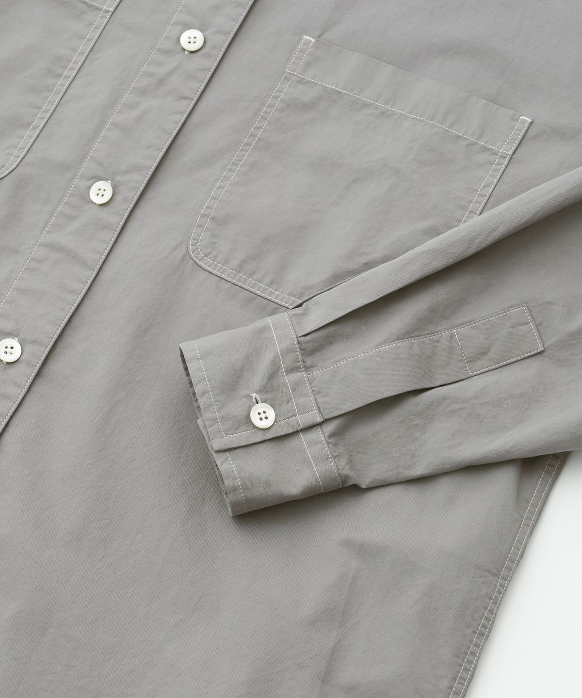 어나더오피스 우먼(ANOTHER OFFICE WOMEN) Women Volume Garment Shirt (Concrete)