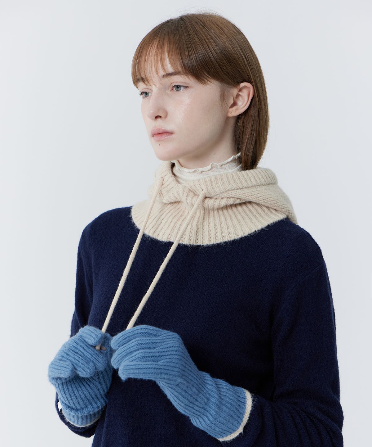 줄리아페페(JULIAPEPE) Classy String Baraclava (Cream)