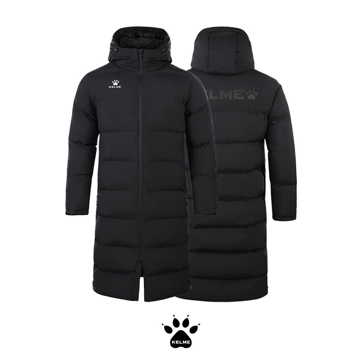 켈미(KELME) 8261MF1014 스포츠 롱패딩 블랙