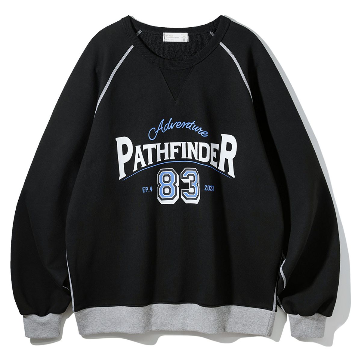 바켄(BAKKEN) Pathfinder 래글런 스웨트셔츠 BK5982_멜란지화이트