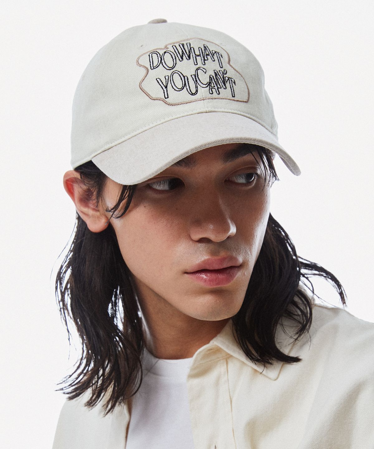 슬리피슬립(SLEEPYSLIP) DO WHAT YOU CANT  IVORY/BEIGE BALL CAP