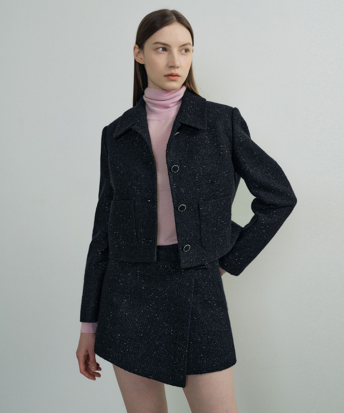 오떼뜨(OCTETTE) PEARL TWEED JK