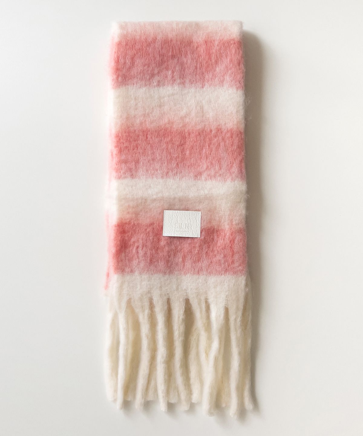 실른(SILN) Stripe long muffler (PINK)