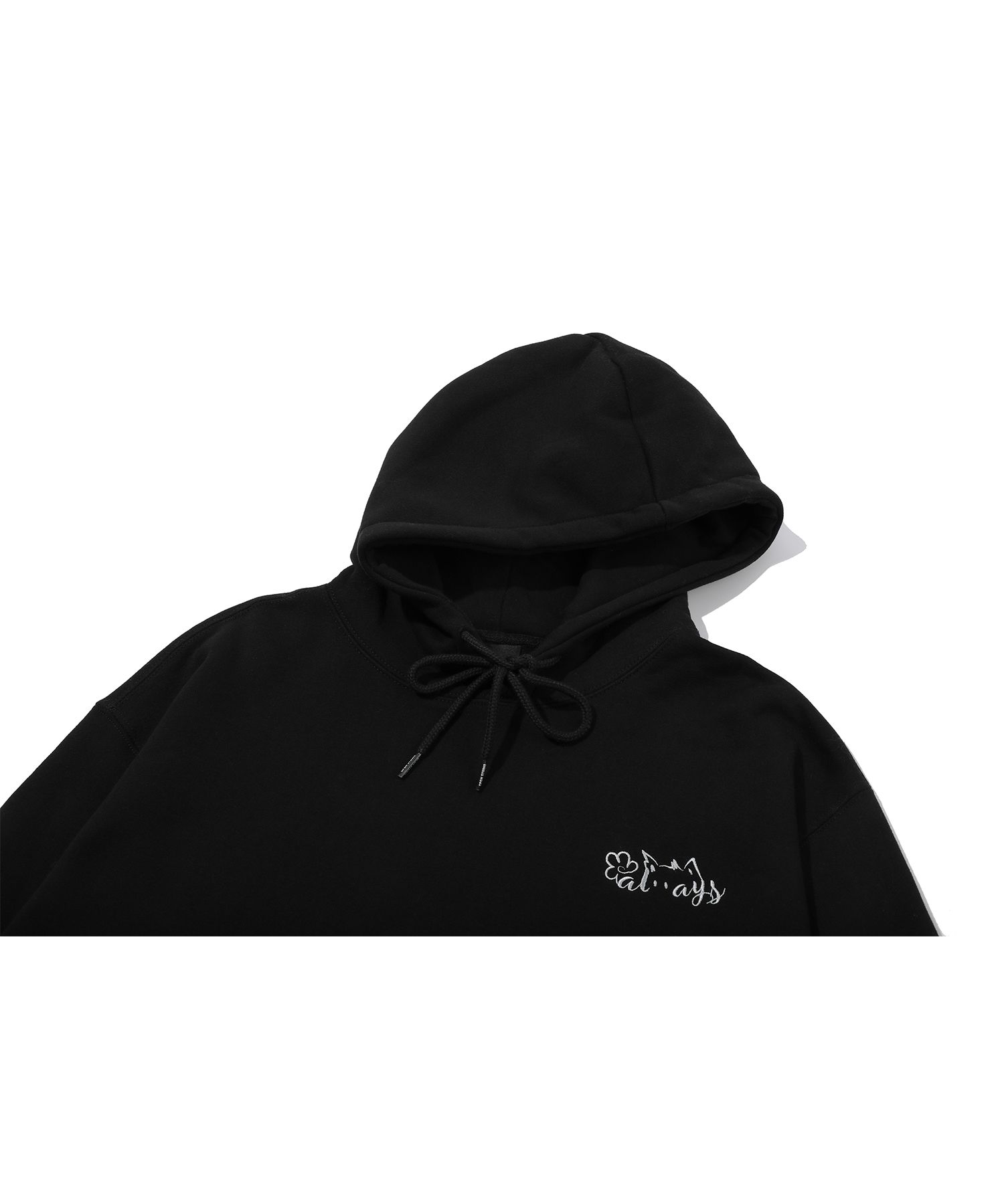 MUSINSA | CPGN STUDIO Always together embroidery hoodie black