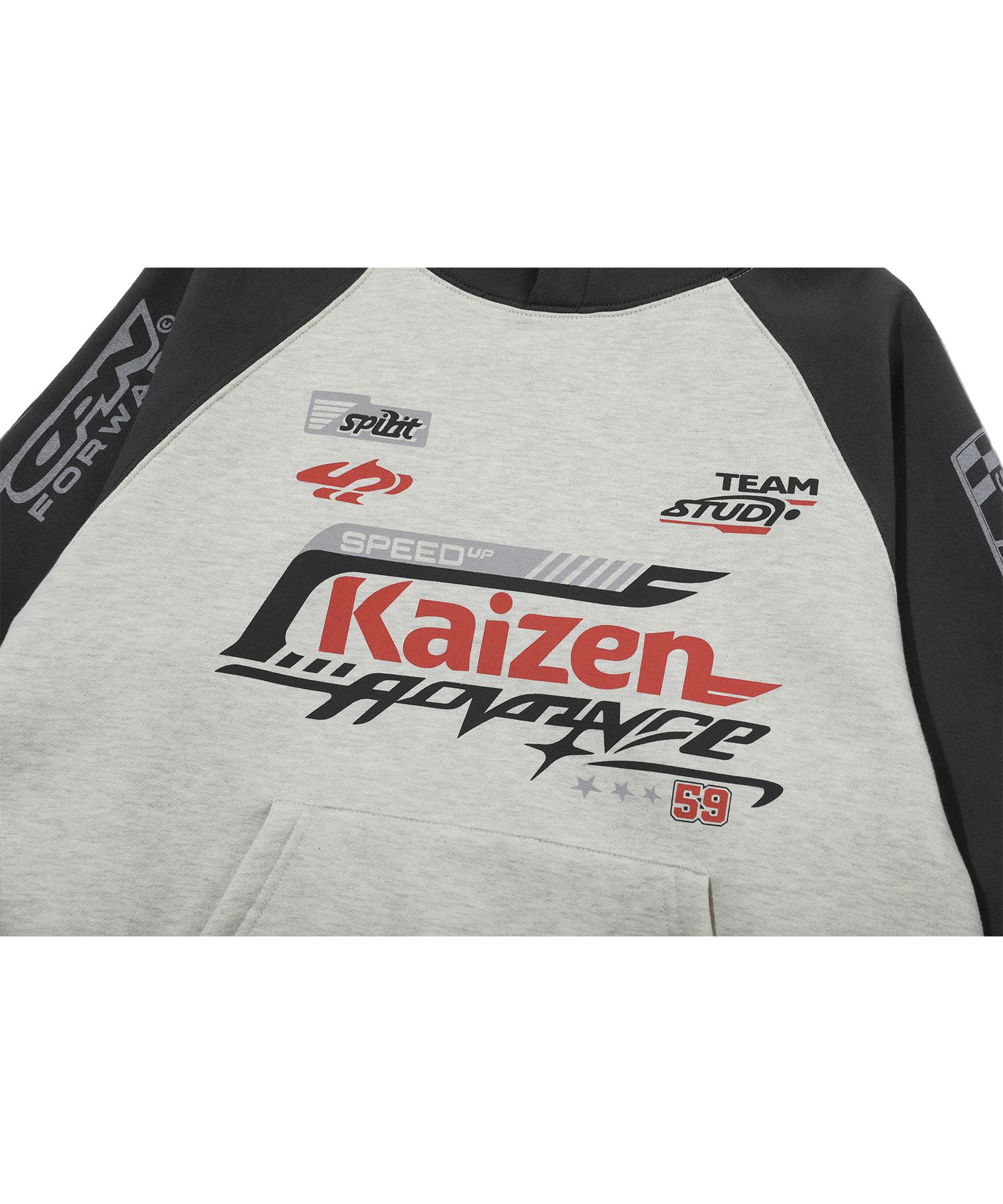 [CPGN STUDIO ]★Kaizen Raglan Snap Hood MUSINSA | CPGN STUDIO Kaizen Raglan Snap Hood Charcoal