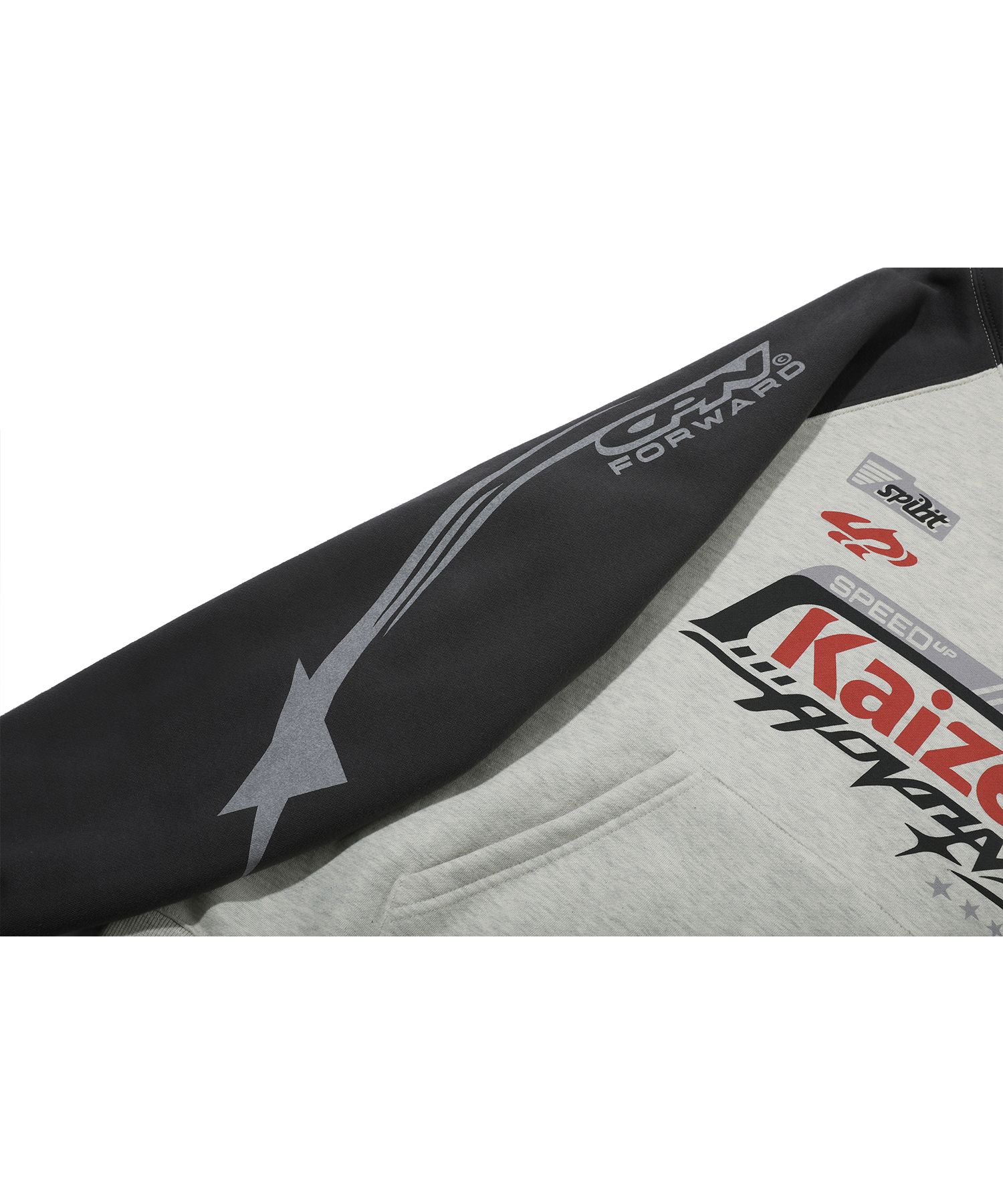 MUSINSA | CPGN STUDIO Kaizen Raglan Snap Hood Charcoal