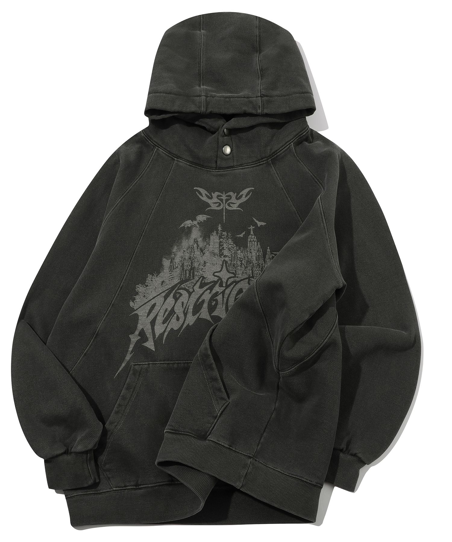 ★CPGN STUDIO★RESTRICTION PIGMENT SNAP HOODIE送料・関税込 MUSINSA | CPGN STUDIO Restriction Pigment Snap Hoodie Smoke