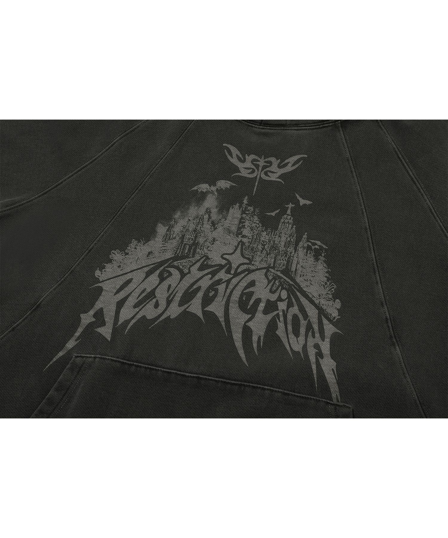 MUSINSA | CPGN STUDIO Restriction Pigment Snap Hoodie Smoke