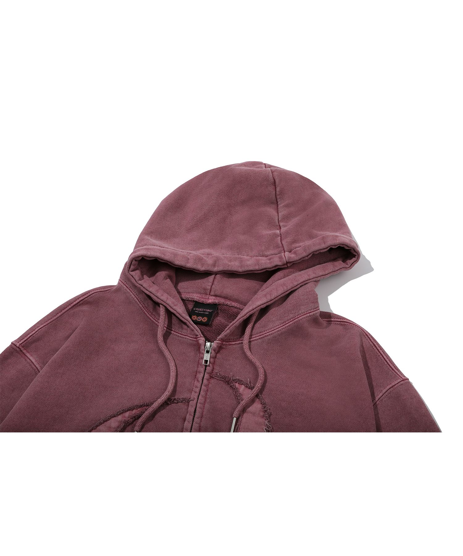 ★CPGN STUDIO★[2-WAY] CP STAR Pigment Crop Hood Zip-Up★ MUSINSA | CPGN STUDIO [2-WAY] Peak Star Pigment Hood Zip-up