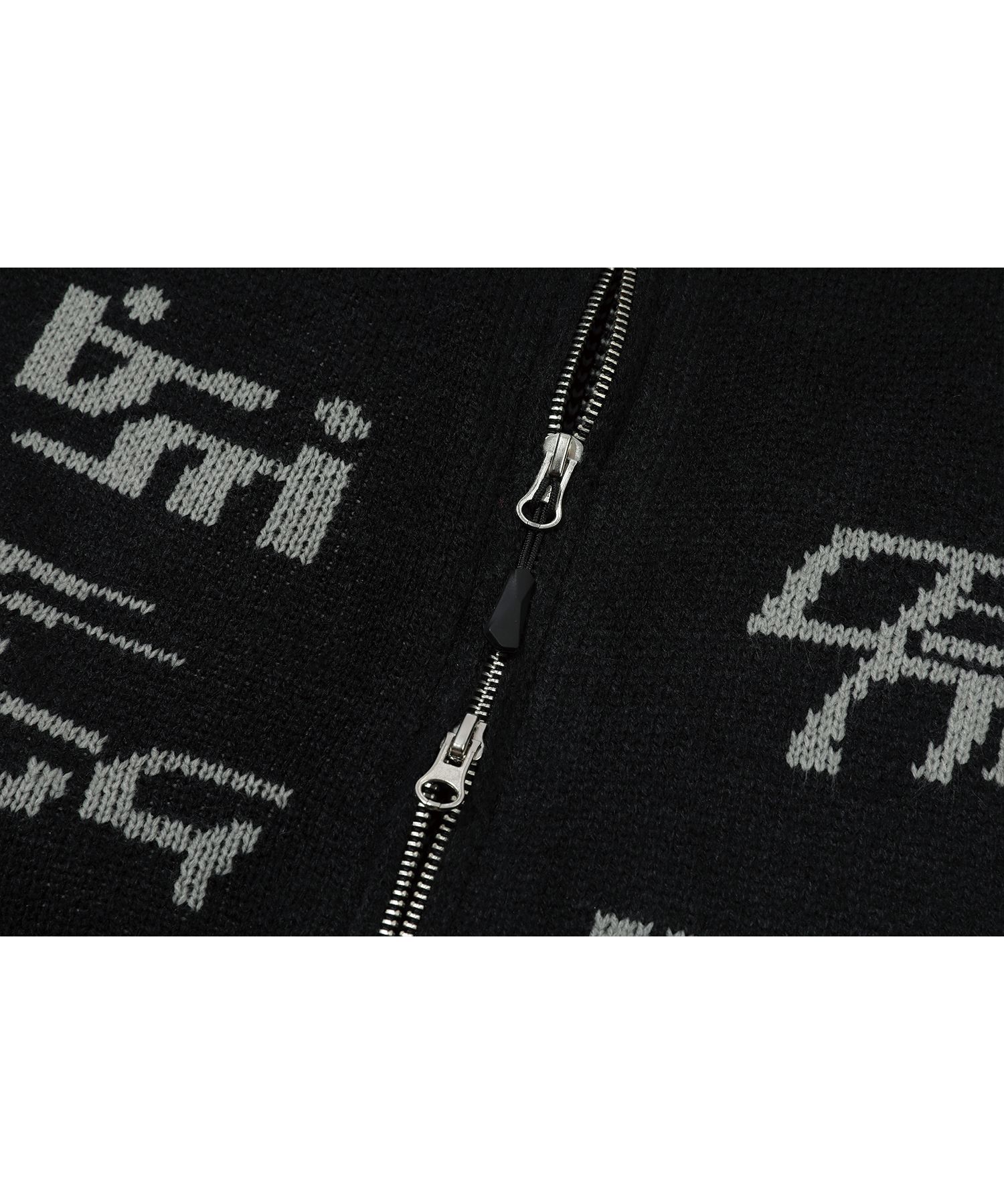 [CPGN STUDIO ]★[2-WAY] Curved block knit zip-up MUSINSA | CPGN STUDIO External Stopper Hoodie Black
