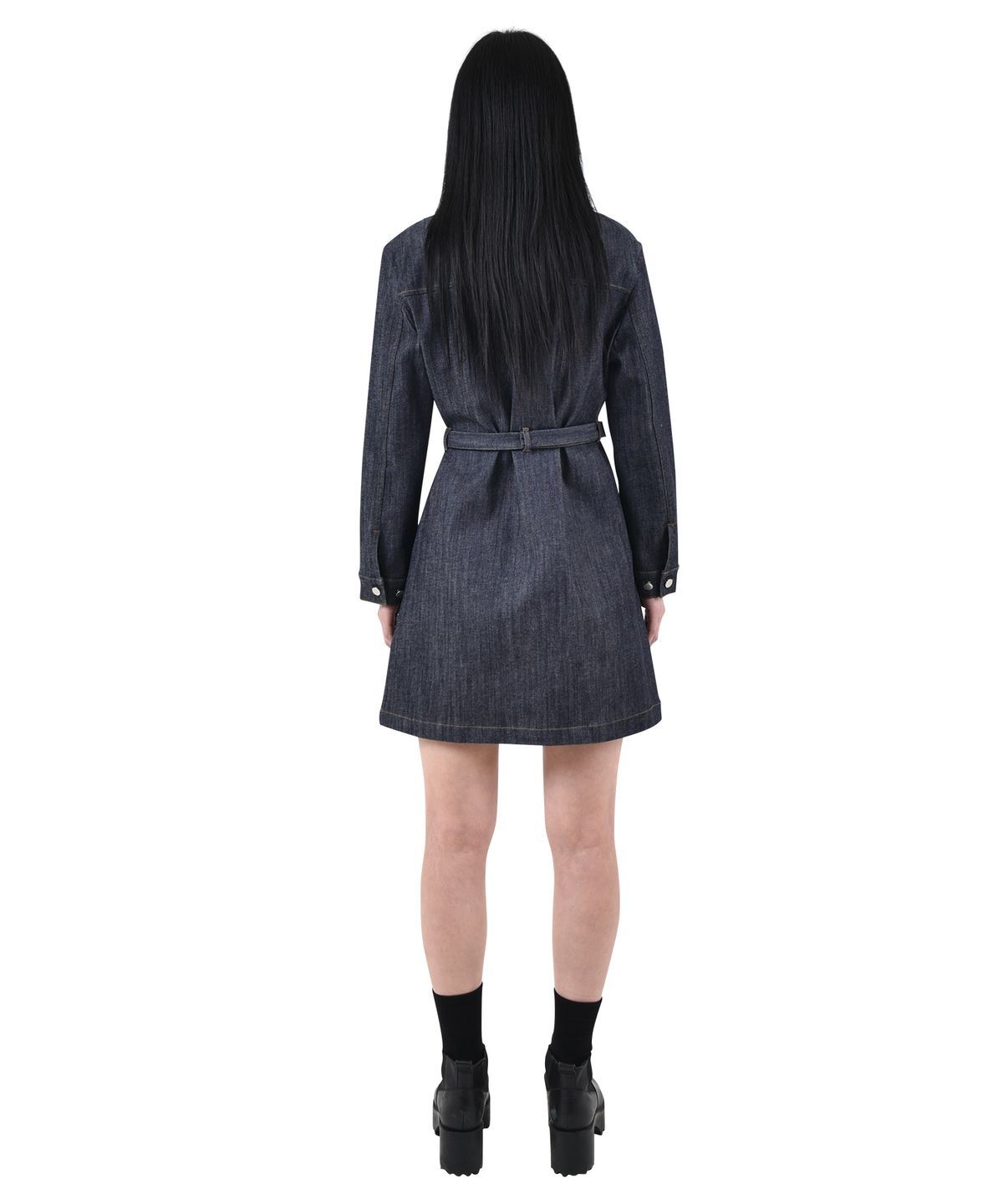 카타르시스(KATHARSIS) 데일리 데님  미니 원피스 긴팔 진청  S M