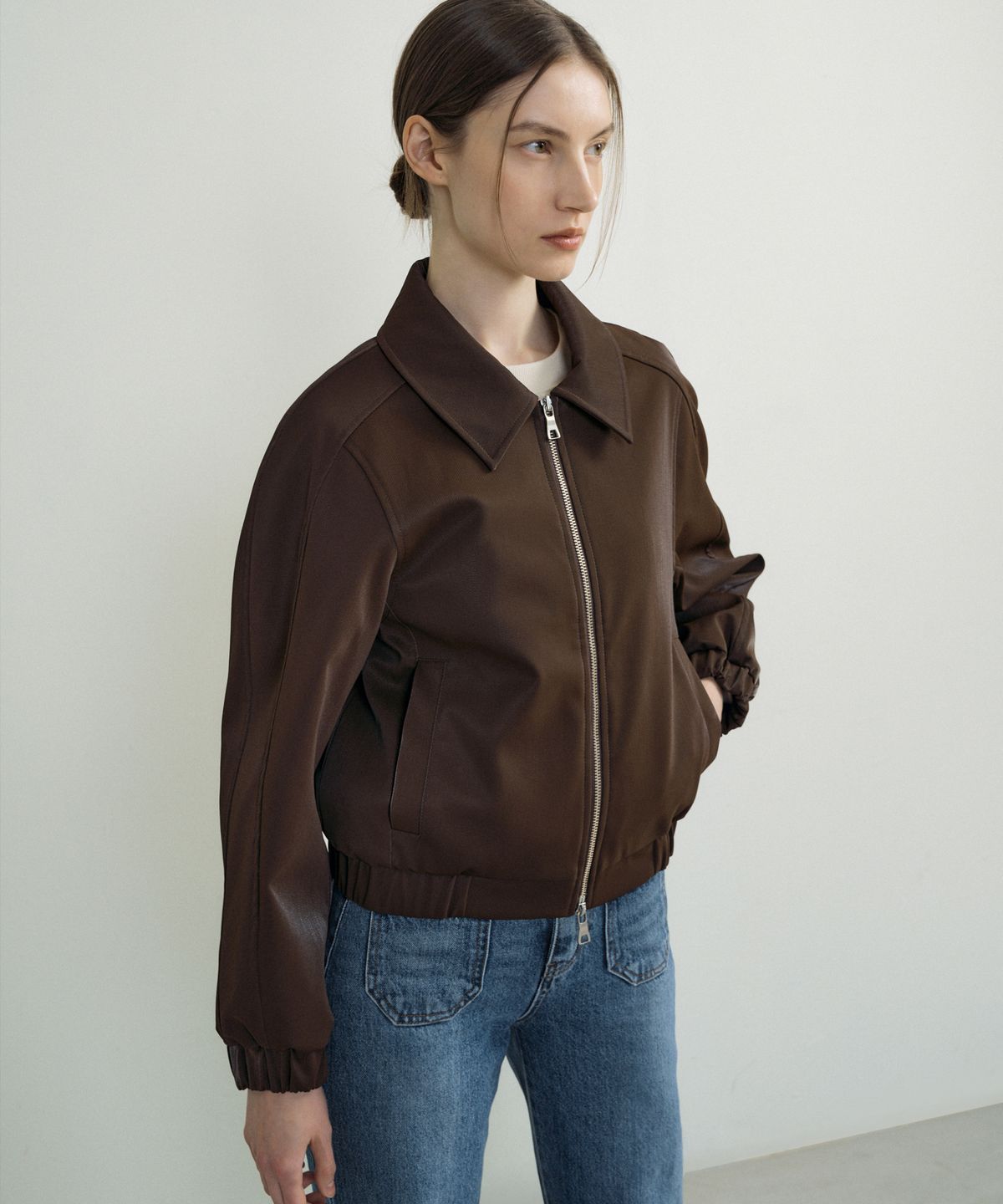 오떼뜨(OCTETTE) LEATHER BLOUSON_2COLOR