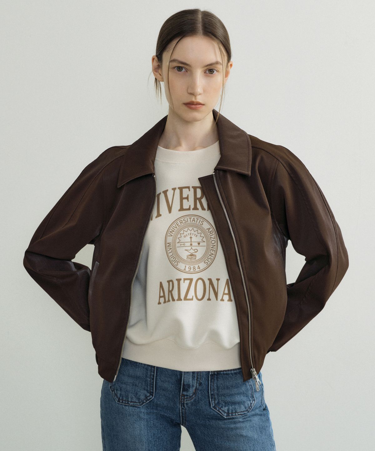오떼뜨(OCTETTE) LEATHER BLOUSON_2COLOR