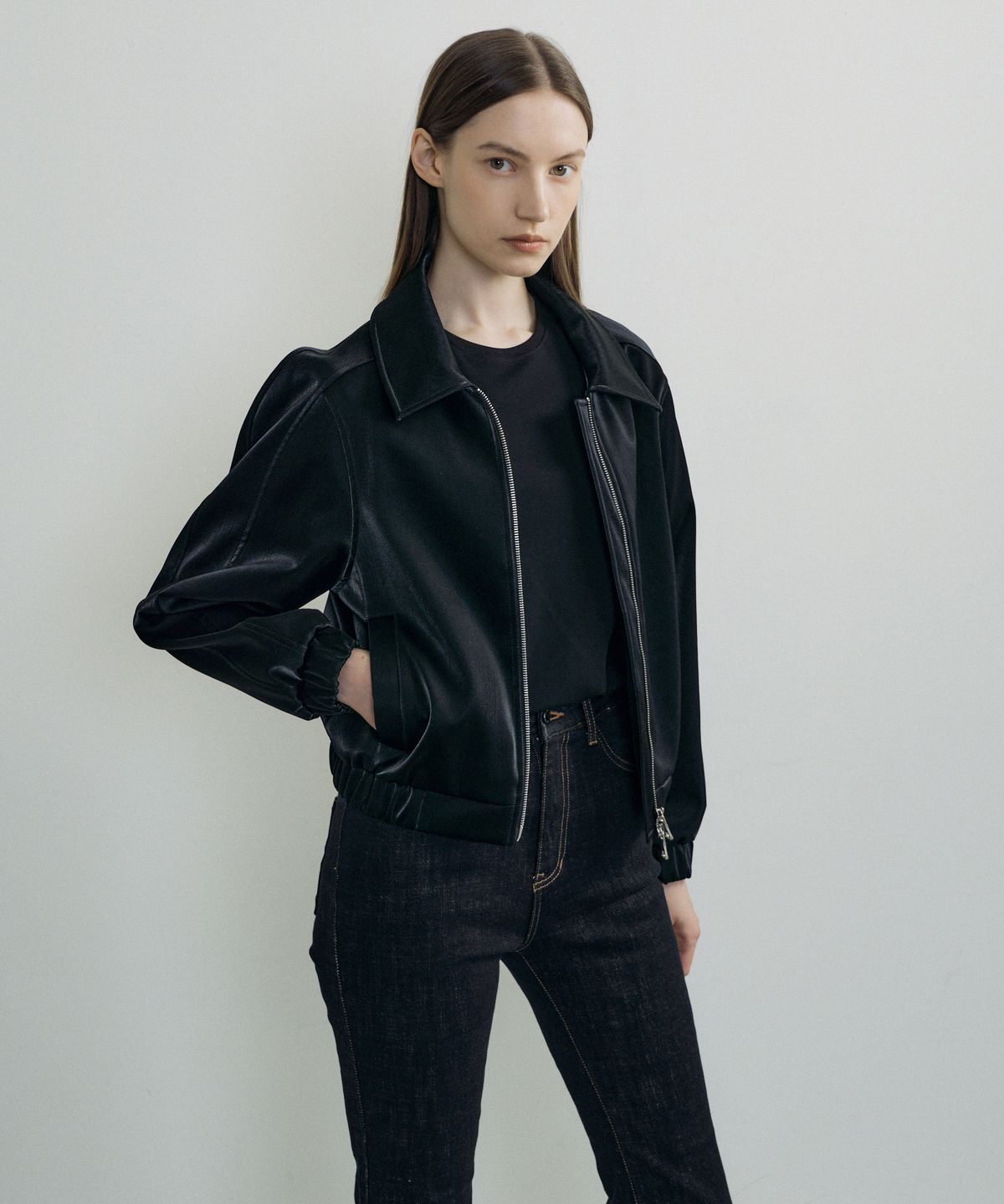 오떼뜨(OCTETTE) LEATHER BLOUSON_2COLOR
