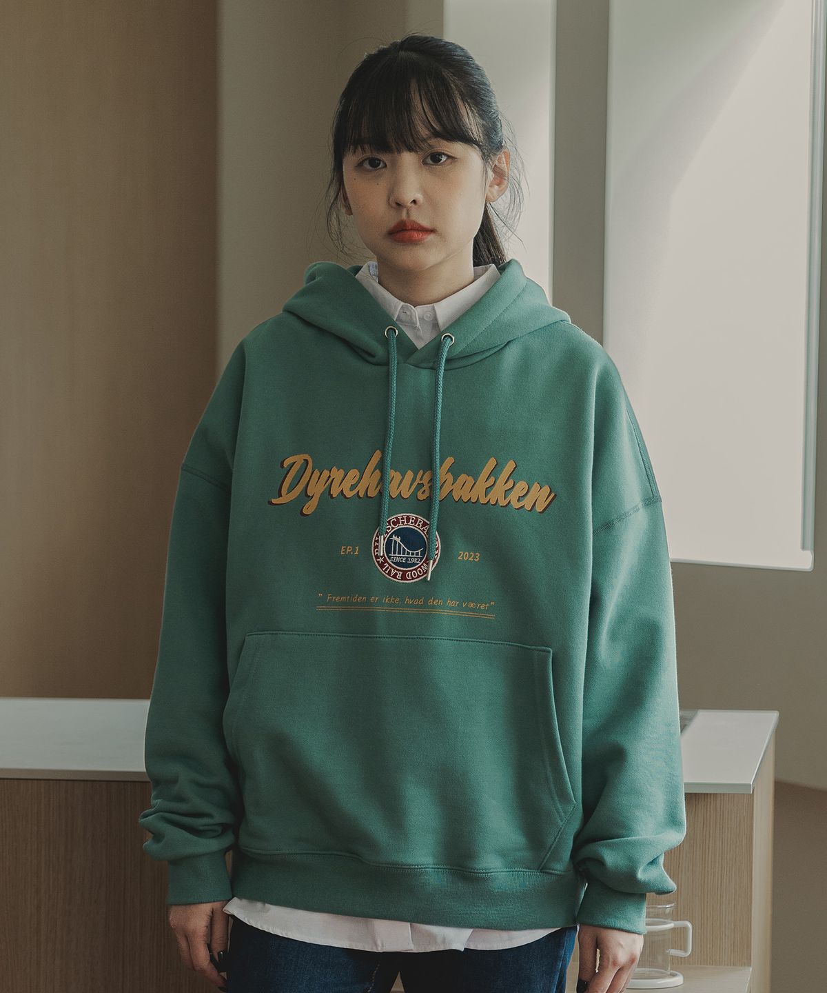바켄(BAKKEN) Rutschebanen 후디 BK6983_그린