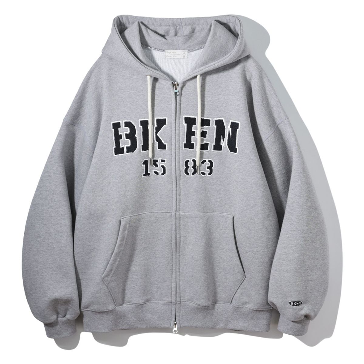 바켄(BAKKEN) BKEN 1583 후드 집업 BK7990_차콜