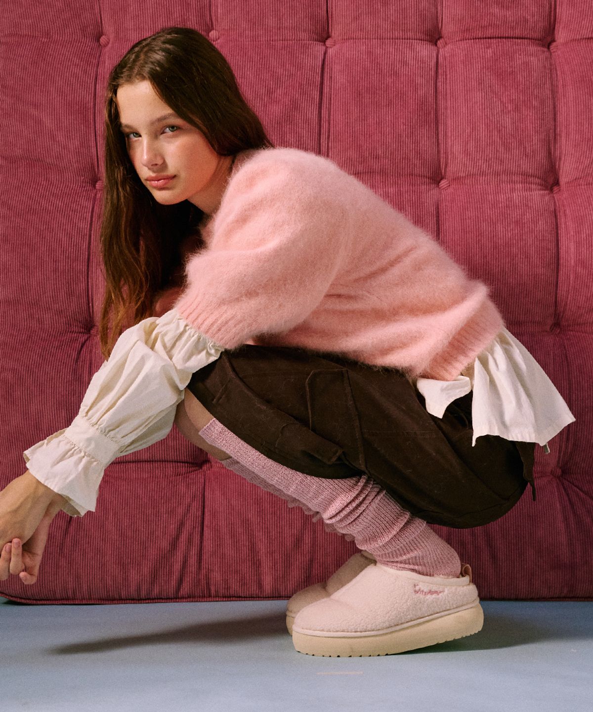 락피쉬웨더웨어(ROCKFISH WEATHERWEAR) [X SAKI] FURRY MULE - 4color