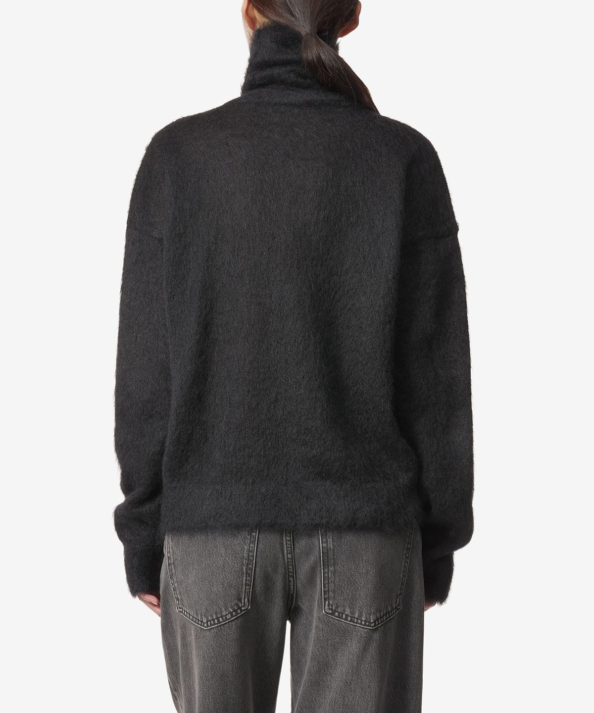 생로랑(SAINT LAURENT) 모헤어 스웨터 - 블랙 / 759720Y76IH1000