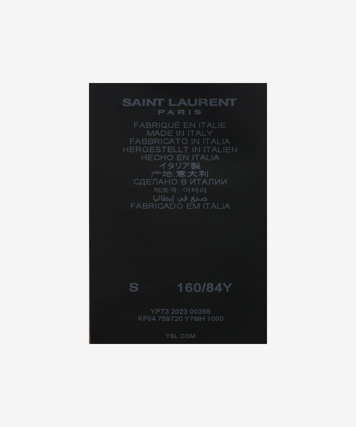 생로랑(SAINT LAURENT) 모헤어 스웨터 - 블랙 / 759720Y76IH1000