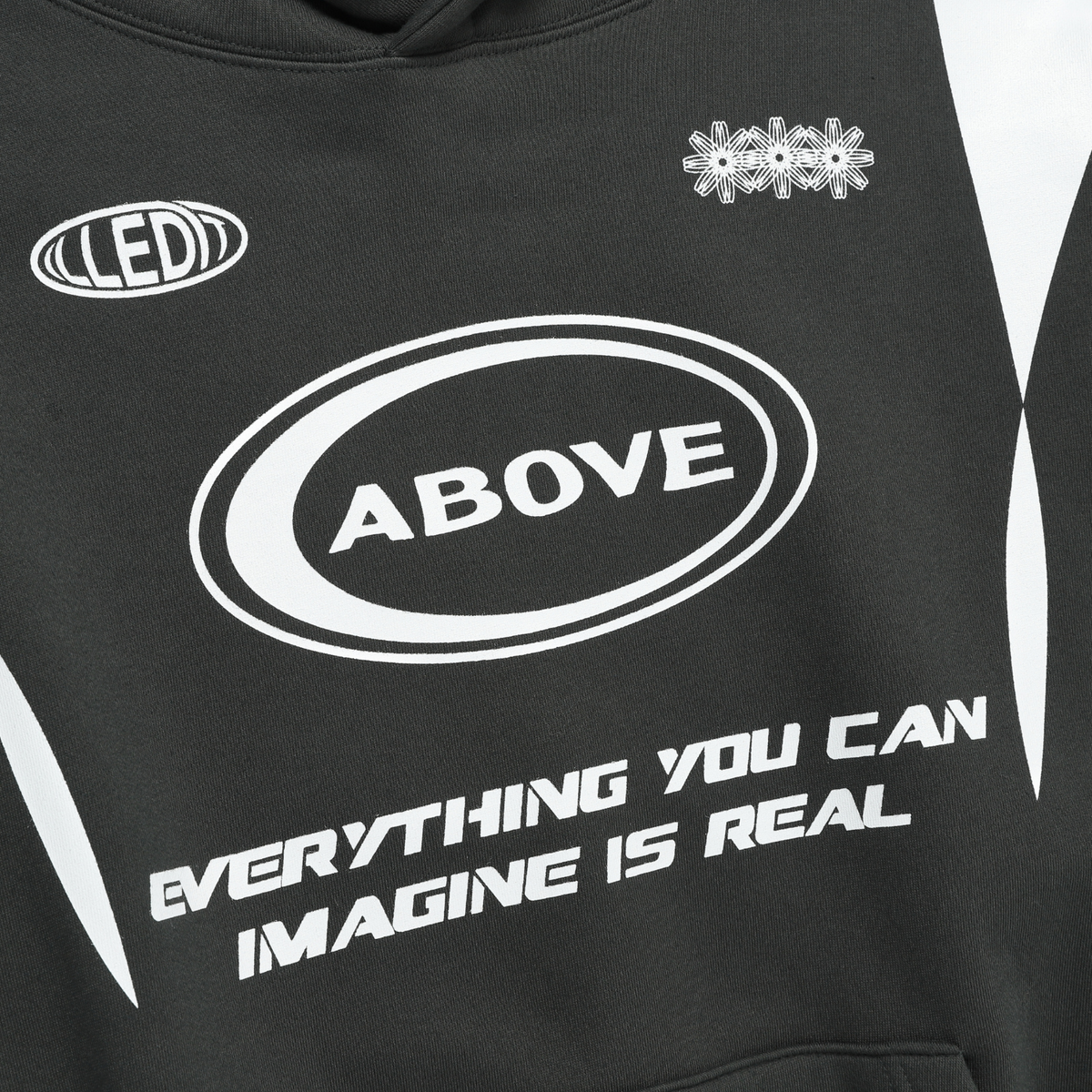 일레딧(ILLEDIT) ABOVE LOGO HOODIE WATERMELON