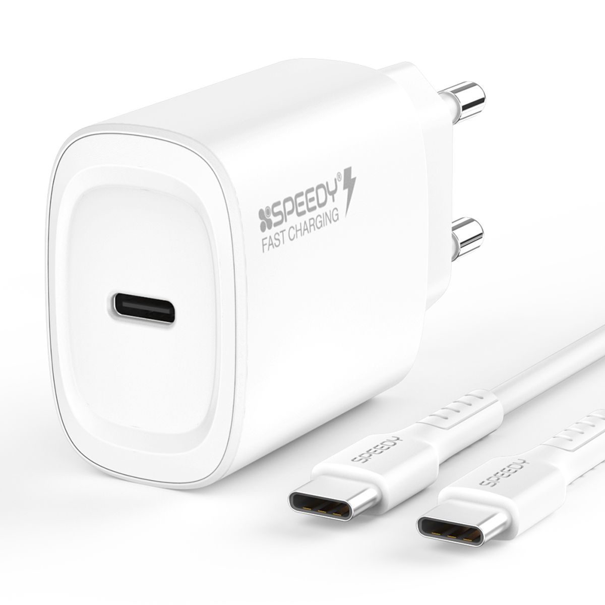 스피디(SPEEDY) GaN PD 20w 가정용 고속 분리형 충전기 + CtoC 1.2M 25W 케이블