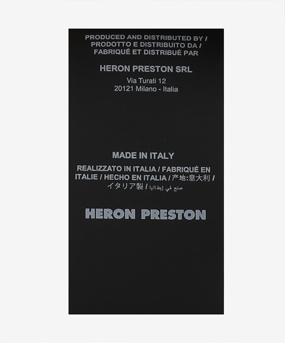 헤론 프레스톤(HERON PRESTON) 남성 디스트레스 버튼업 데님 셔츠 - 네이비 / HMGE002F23FAB0014600