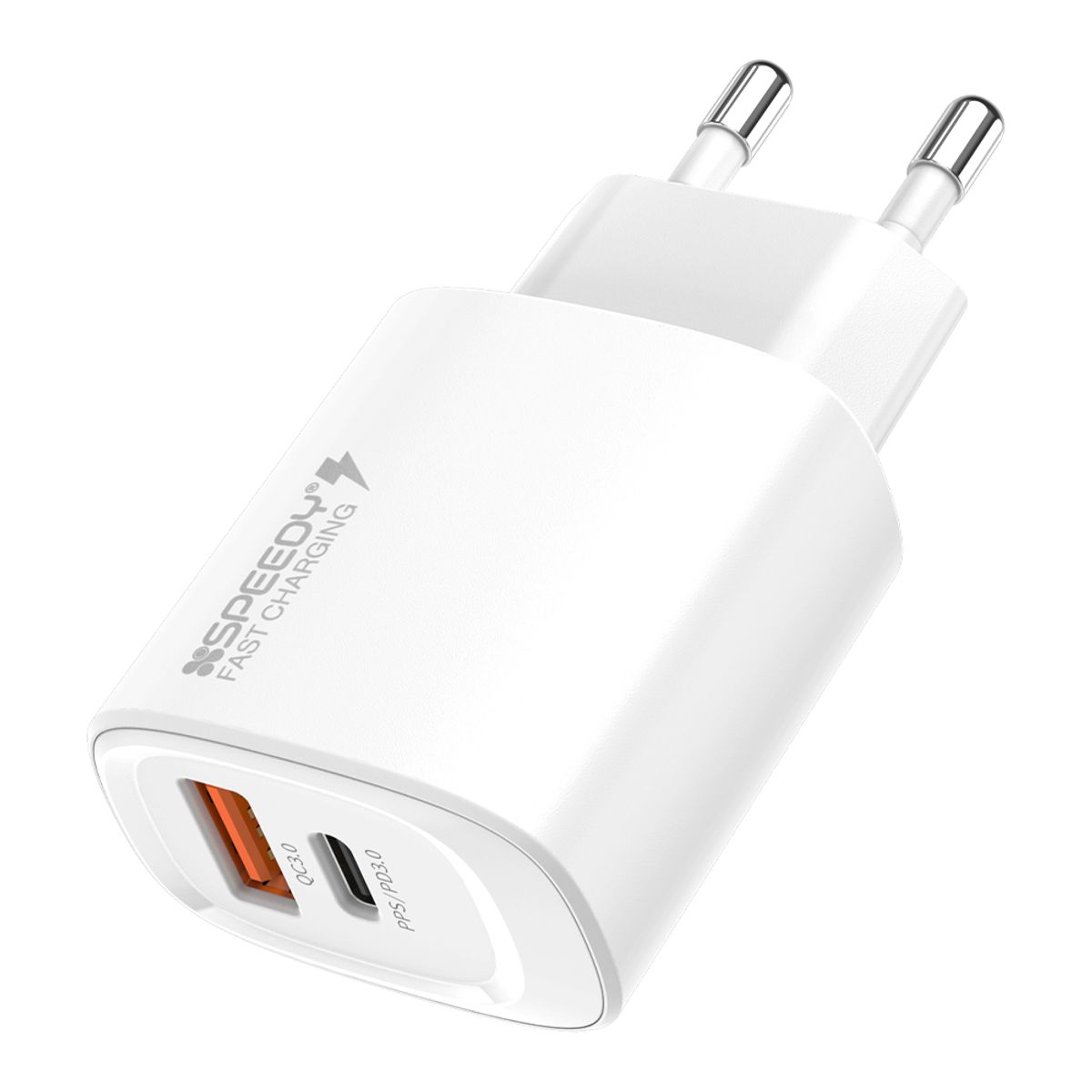 스피디(SPEEDY) GaN PD 20w(PD3.0+QC3.0) 2포트 고속 분리형 충전기