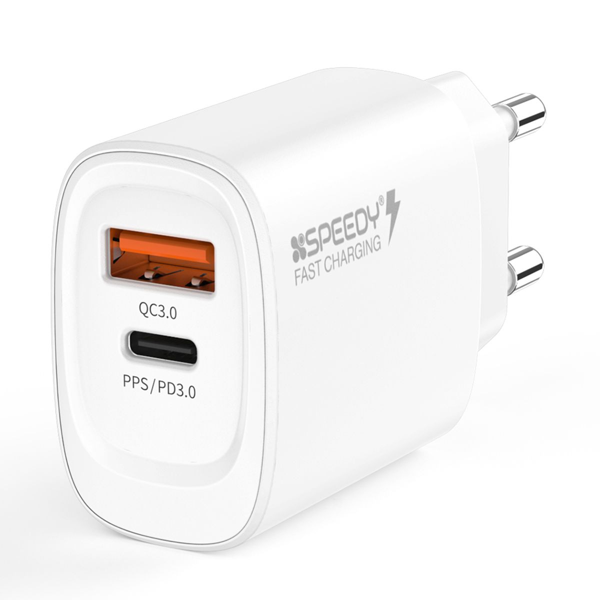스피디(SPEEDY) GaN PD 20w(PD3.0+QC3.0) 2포트 고속 분리형 충전기