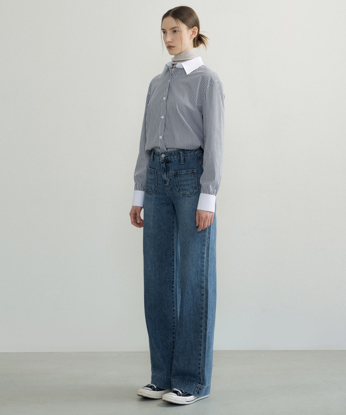 오떼뜨(OCTETTE) STRIPE COTTON SHIRTS
