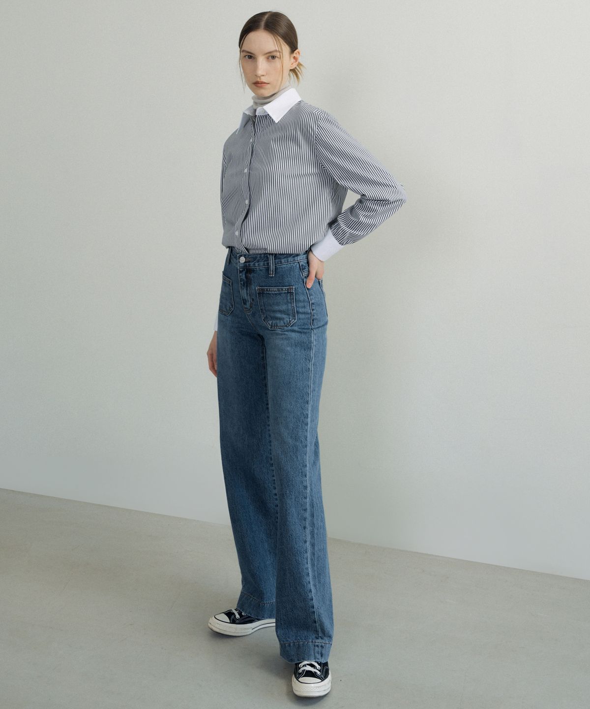 오떼뜨(OCTETTE) STRIPE COTTON SHIRTS