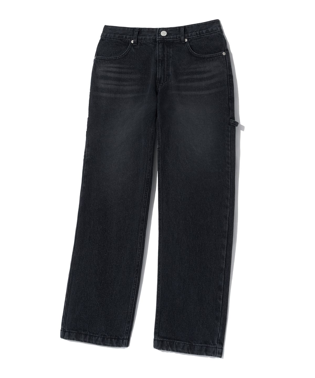 그루브라임(GROOVE RHYME) CARPENTER DENIM PANTS (BLACK) [LRRSDDS109M]