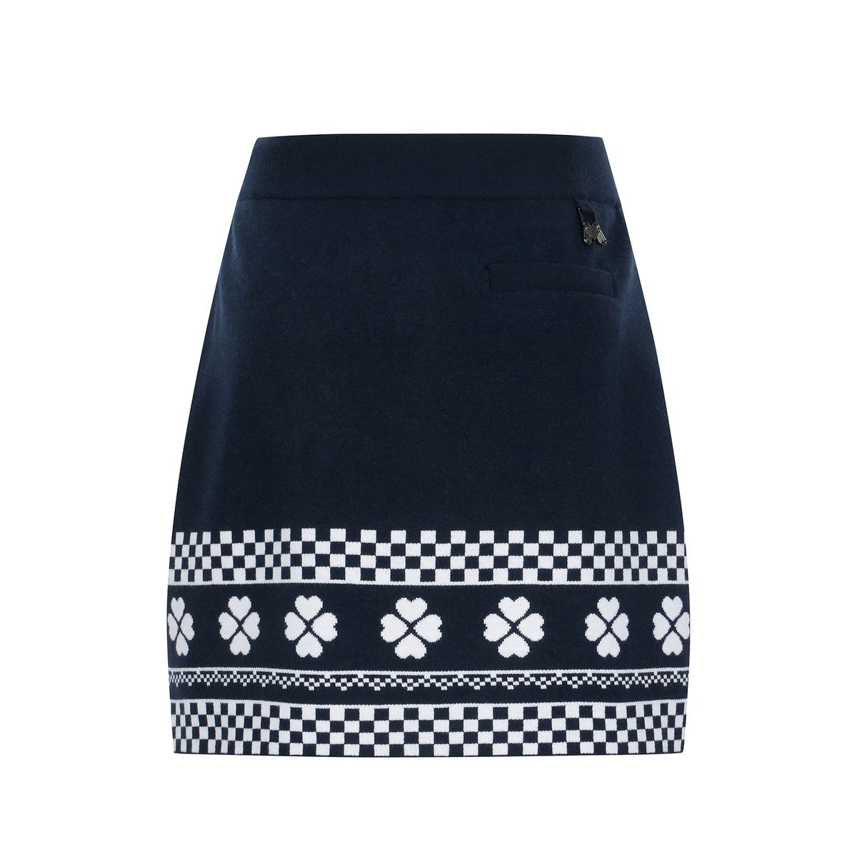 마틴골프(MARTINE GOLF) Clover Pattern Knit Culotte_Navy