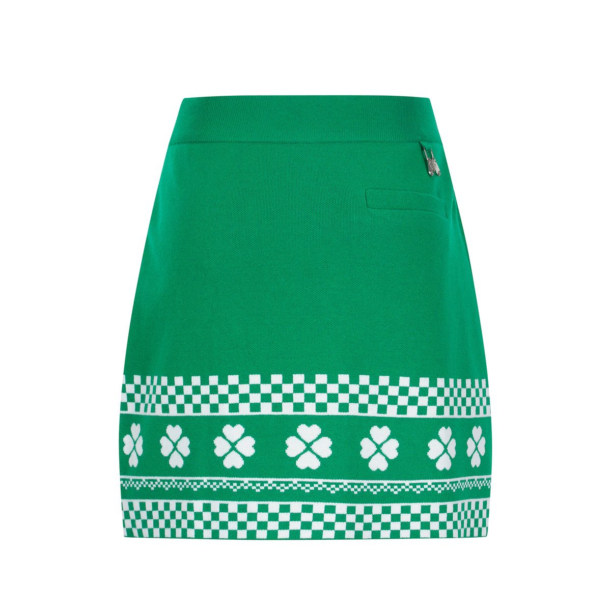 마틴골프(MARTINE GOLF) Clover Pattern Knit Culotte_Green