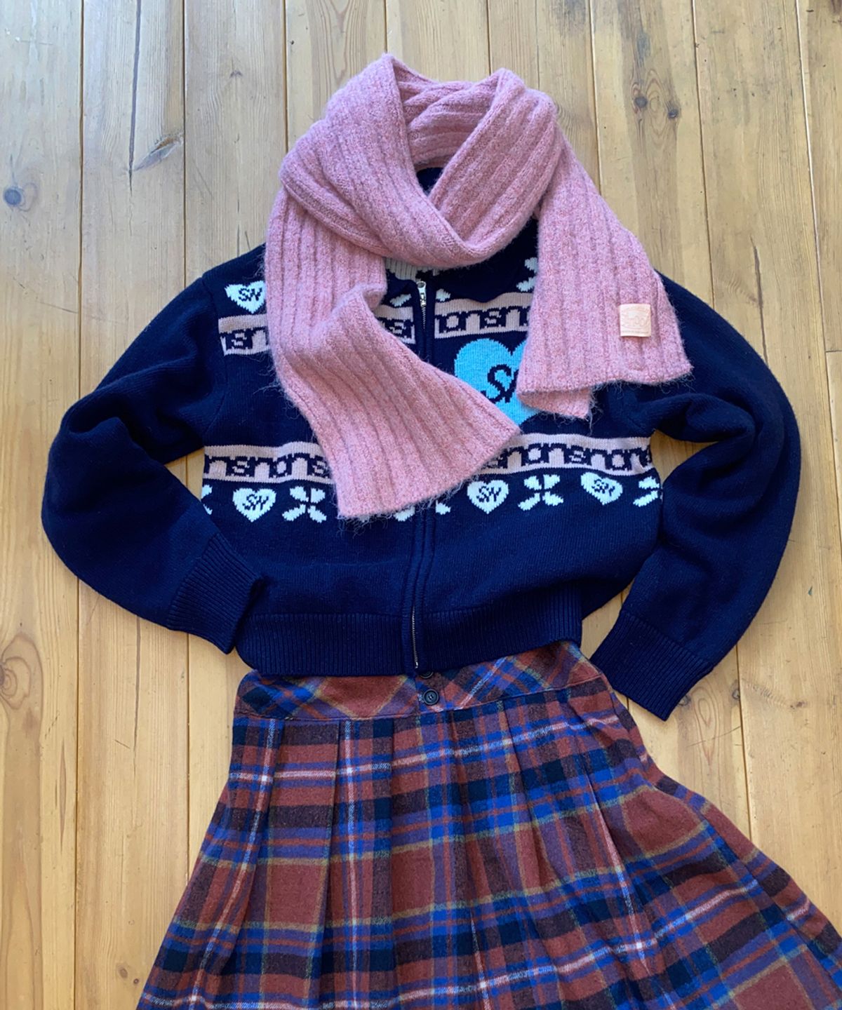 시눈(SINOON) HAIRY COZY MUFFLER (PINK)