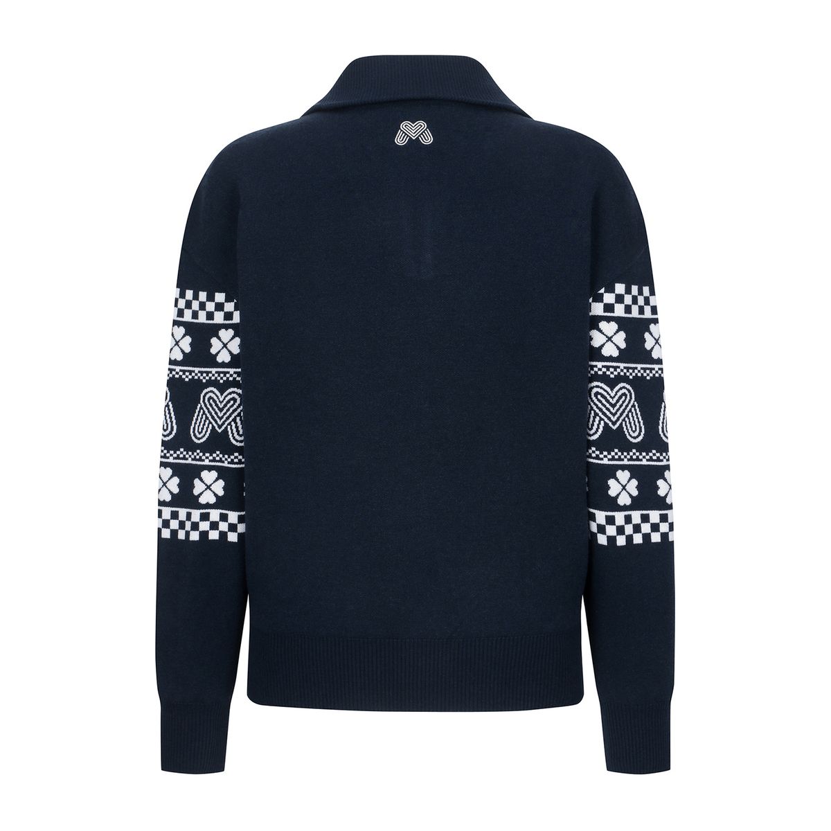 마틴골프(MARTINE GOLF) Clover Half Zip-up Sweater_Navy
