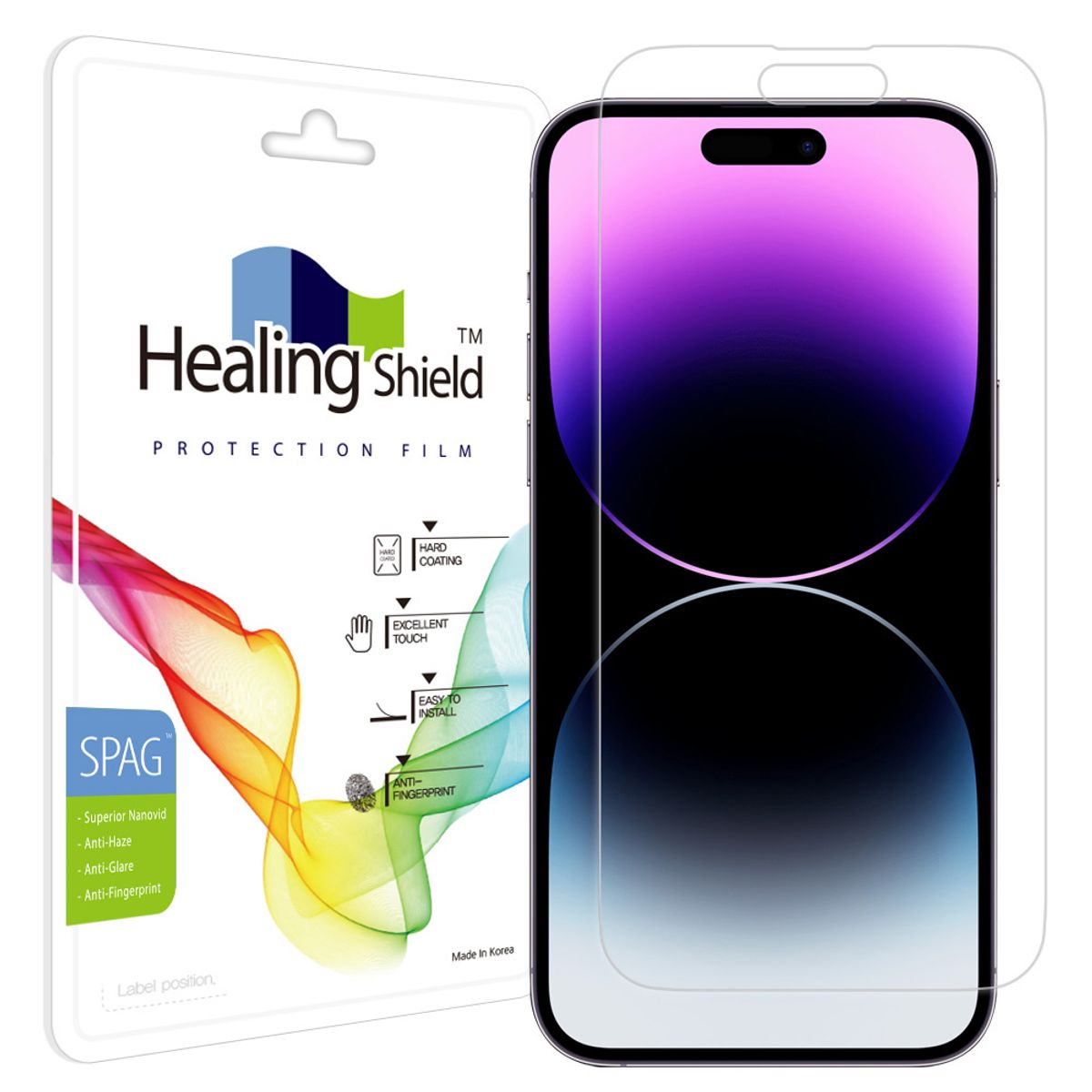힐링쉴드(HEALINGSHIELD) 아이폰14 프로맥스 슈페리어 저반사 액정보호필름 1매