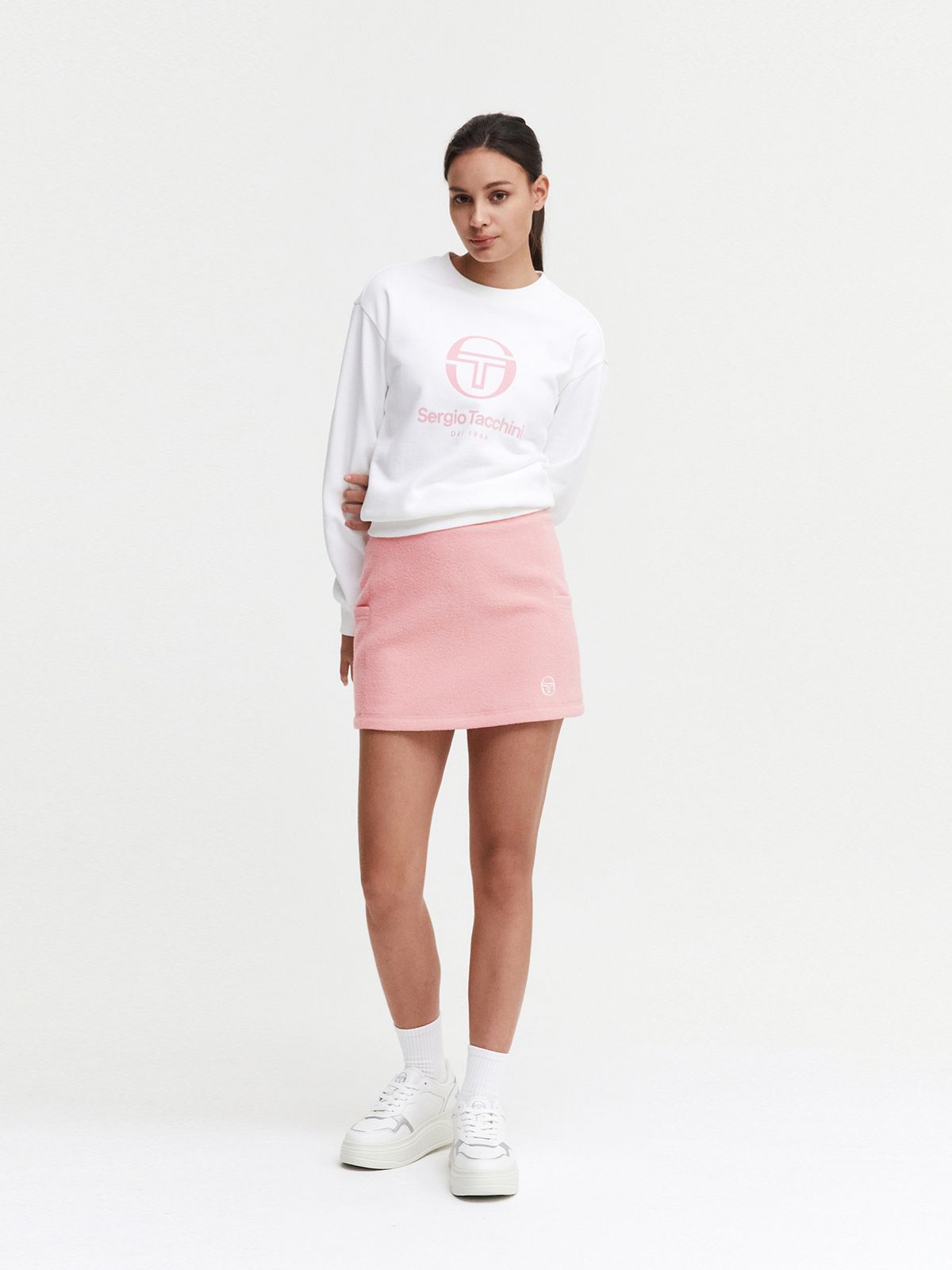 세르지오 타키니(SERGIO TACCHINI) W MC 마이크로 플리스 스커트 (L.Pink)