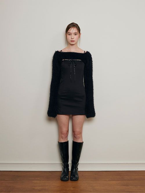ワンピース Not your rose Liu dress BKS1022 MUSINSA | NOT YOUR ROSE Liu Dress (Black)