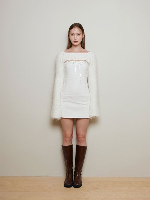 MUSINSA | NOT YOUR ROSE Liu Dress (Ivory)