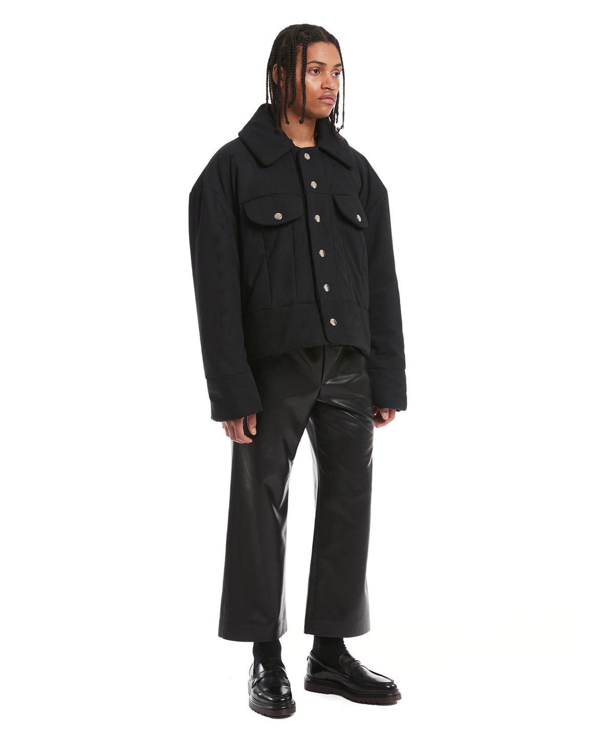 트렁크프로젝트(TRUNK PROJECT) Ivory Faux-Leather Lounge Pants