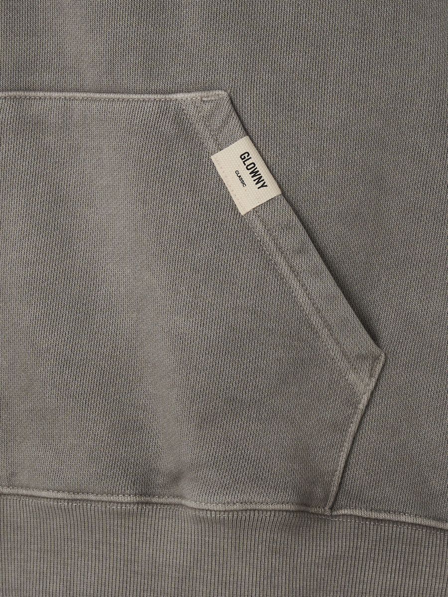 ★GLOWNY★ G CLASSIC WASHED BOXY ZIP UP (GRAY) Glowny - G BOXY ZIP UP | HBX - Globally Curated Fashion and