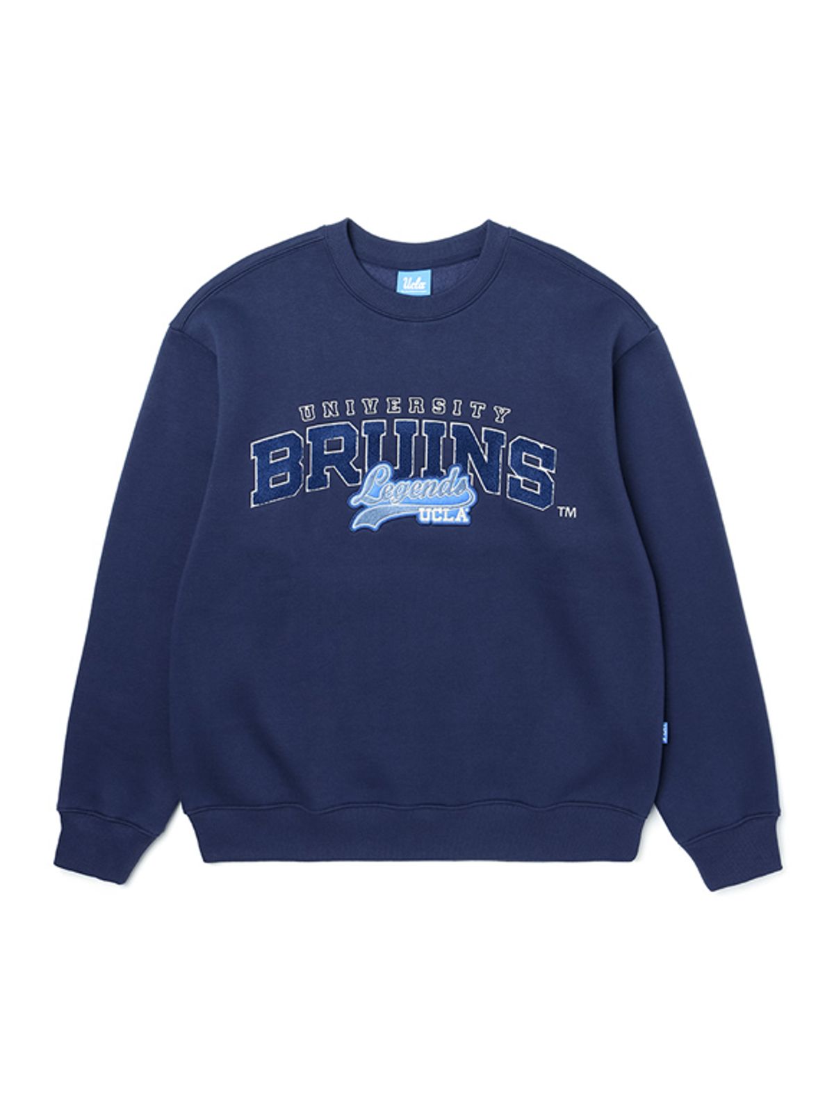 유씨엘에이(UCLA) 남여공용 BRUINS 크루넥 기모쮸리 맨투맨[NAVY](UZALT80_45)