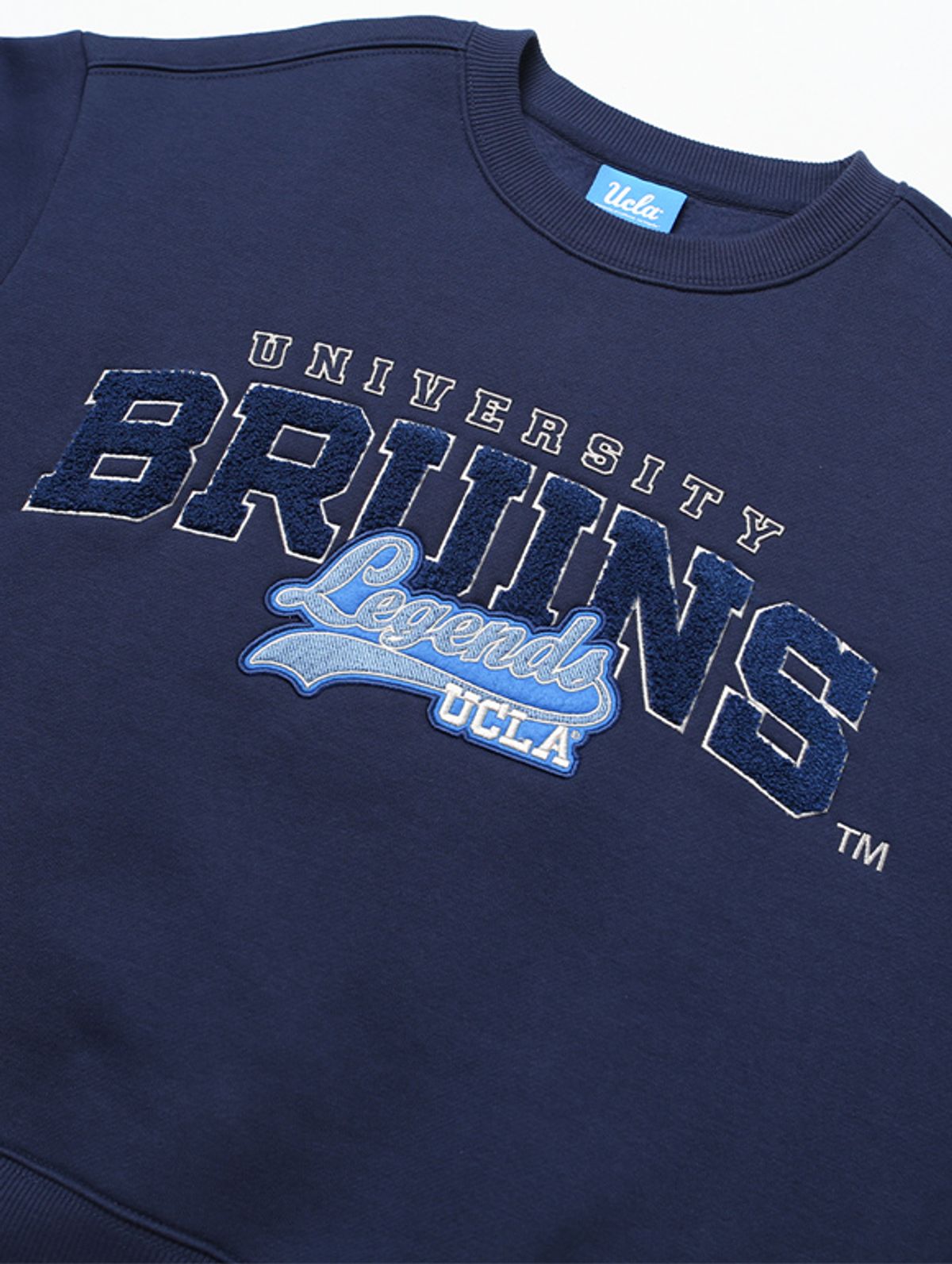 유씨엘에이(UCLA) 남여공용 BRUINS 크루넥 기모쮸리 맨투맨[NAVY](UZALT80_45)
