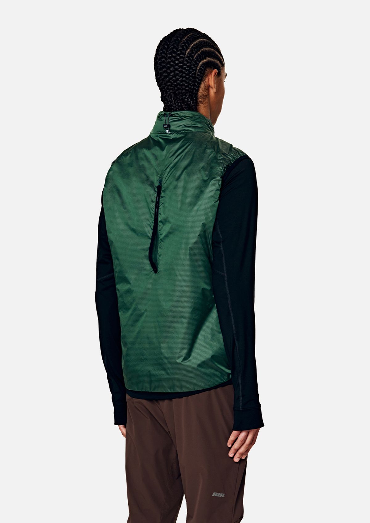 칼렉(KALEG) MENS RACING HYBRID DOWN VEST DARK GREEN