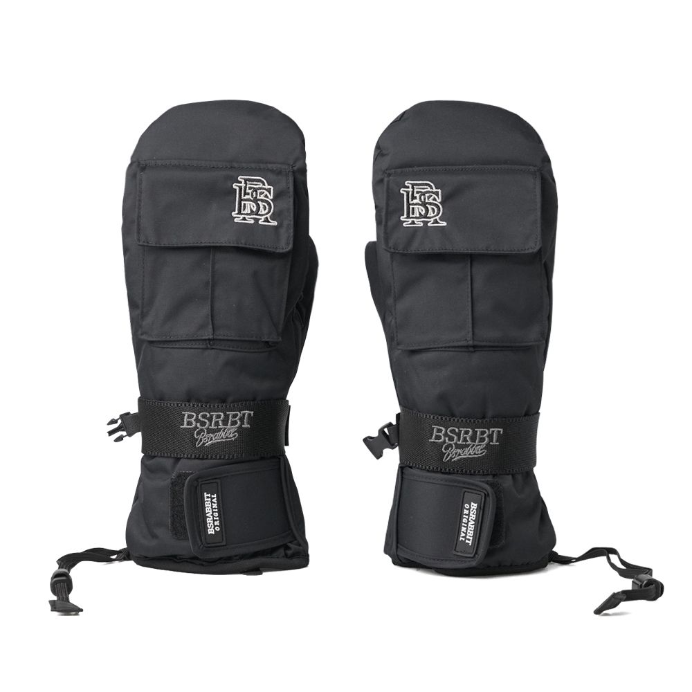 MUSINSA公式 | BSRABBIT BSR Pocket Snowboard Glove Logo Black